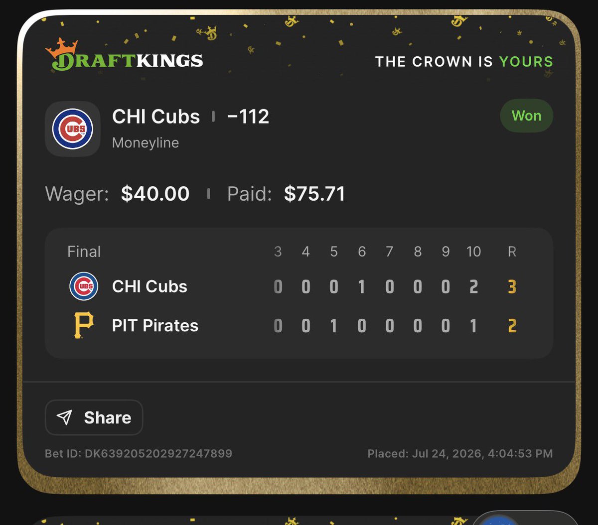 6GSZN's tweet photo. BANG‼️‼️‼️

Just cash ufc &amp; yesterday tickets "Plays of the Day" today 🔥 around 4 
 as everything else hit, but we'll take the profit!💸
 
#mlbbets #parlay #mlbparlays #parlays #sportsbetting #SportsBettingX #gambling #MLBPicks #sportsbets #sports #Gambling𝕏 #baseball https://t.co/oz43NAvG1E