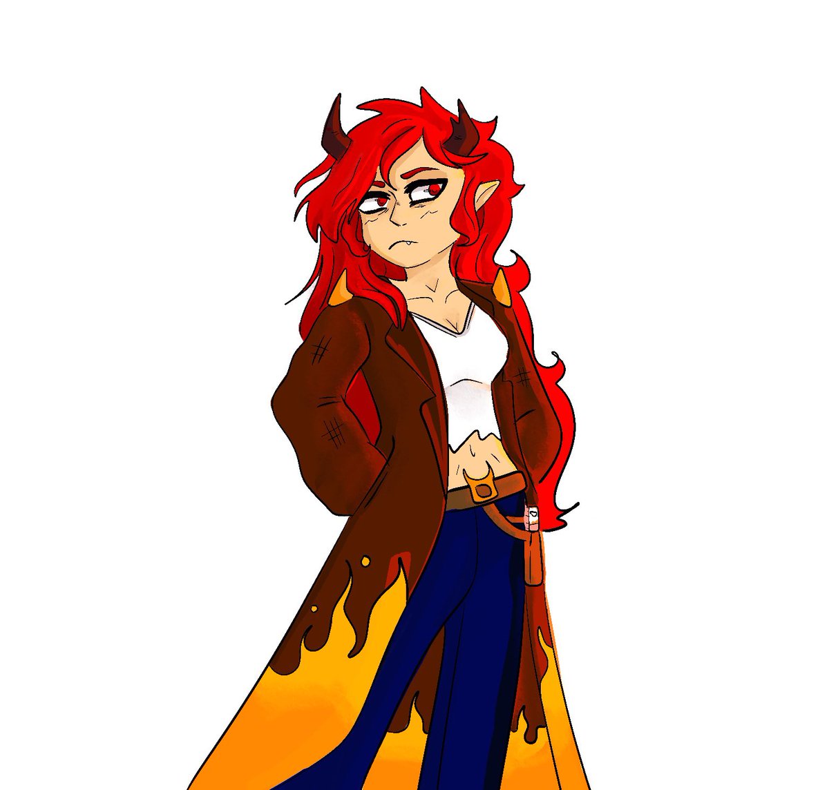 OfficalOurWorld's tweet photo. The troubled youth of Azureth know pain, but there’s one Demon who knows pain better than any. Lucy Daemon is that Demon. This thread will go over her history and character, as well as some focusing on art from various talented artists. 

Basic character art by @yelloweyedraven https://t.co/8tSRVT6k8O
