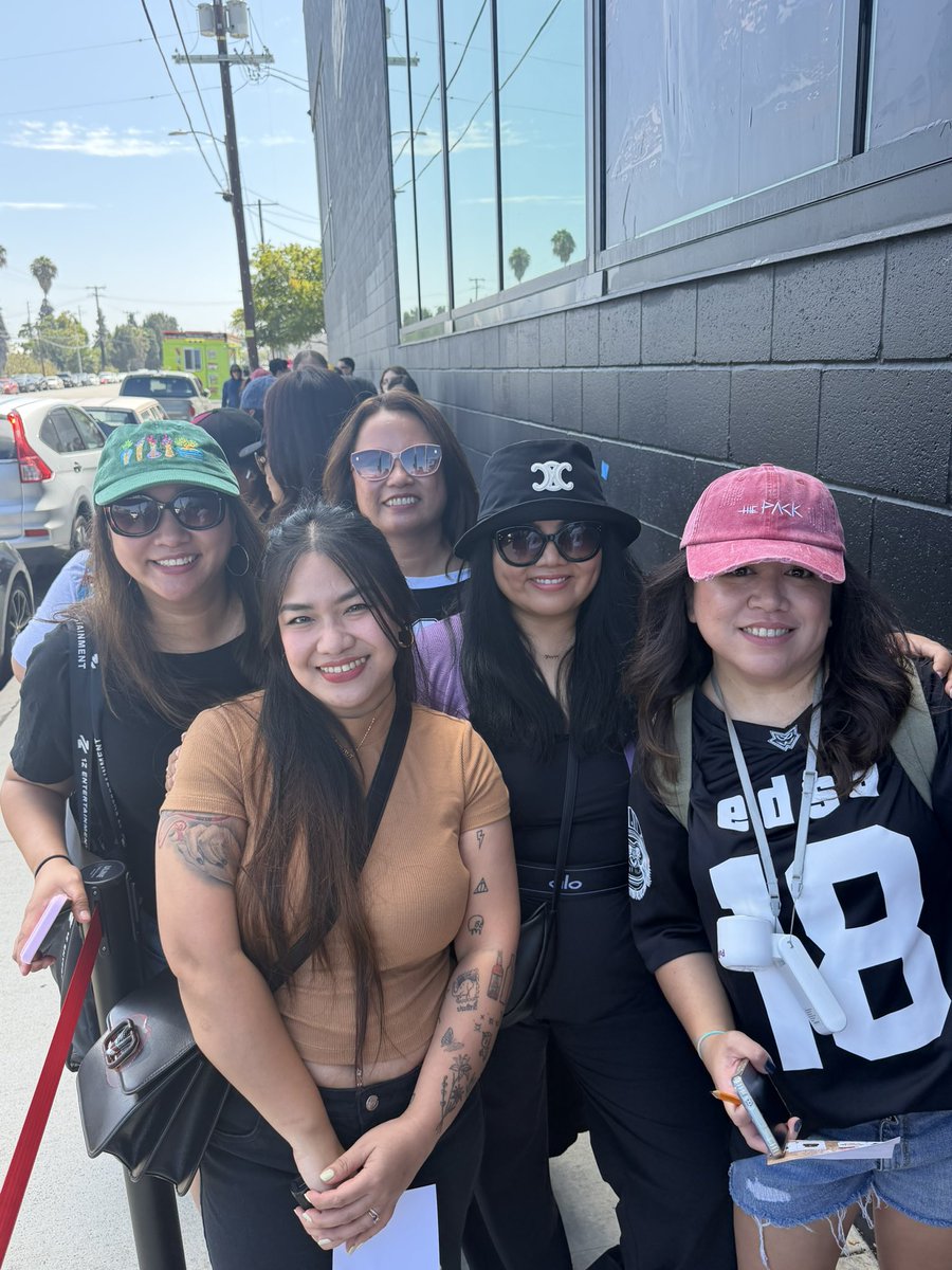 RoseEnriquez's tweet photo. I’m so happy I get to see my beautiful and awesome SoCal US A’tin sisters today.

@mhelissa @LAQuiPh @aics819 @yoitspaopao 

D-5 SB19 LOLLAPALOOZA STAGE
@SB19Official #SB19
#SB19at100Thieves
#SB19PopUpStoreAt100Thieves https://t.co/NLcCpTzynp