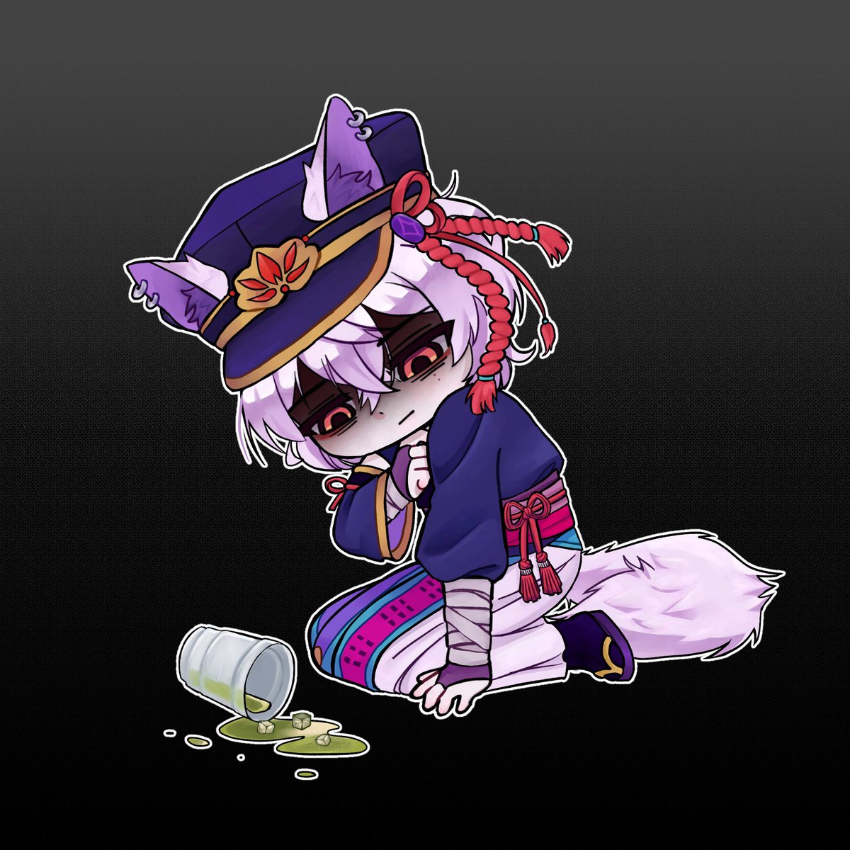 binhatizz's tweet photo. comissão de chibi que finalizei hoje ebaaa to feliz https://t.co/7PaaOlTKFy