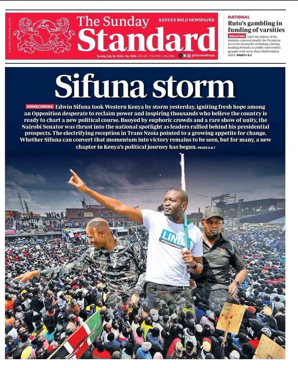 paulinenjoroge's tweet photo. President Edwin Sifuna! 
Yes We Can! https://t.co/Y9IlfCjq6a