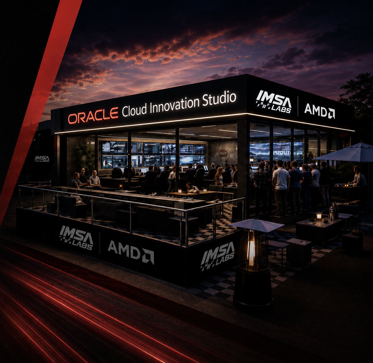 SharmaVishy's tweet photo. If you're developing next-generation solutions for adaptive data routing, cloud-native telemetry, real-time decision-making, or immersive fan experiences, apply to join Oracle Cloud Innovation Studio, a flagship startup program within IMSA Labs: https://t.co/tSEnPZ0gSr https://t.co/DptOqF1IRJ