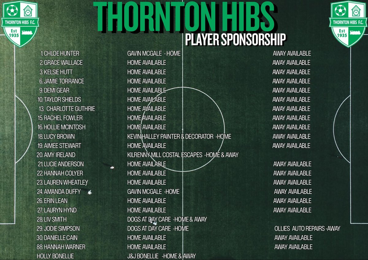 THLFC2025's tweet photo. THLFC Season 26-27 Sponsorship Opportunities ⚽️

#KeepBelieving 💚 https://t.co/rg0ckBVn8i