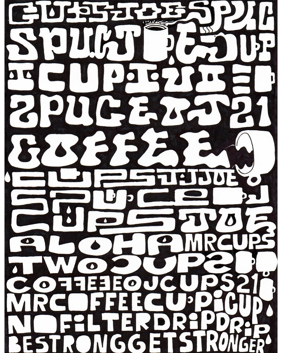 JOECUPS's tweet photo. JOECUPS Drawings (2021)

☕💧

@Sharpie on @Hammermill Inkjet Paper 

8.5" x 11" https://t.co/Cxd6px4pRG