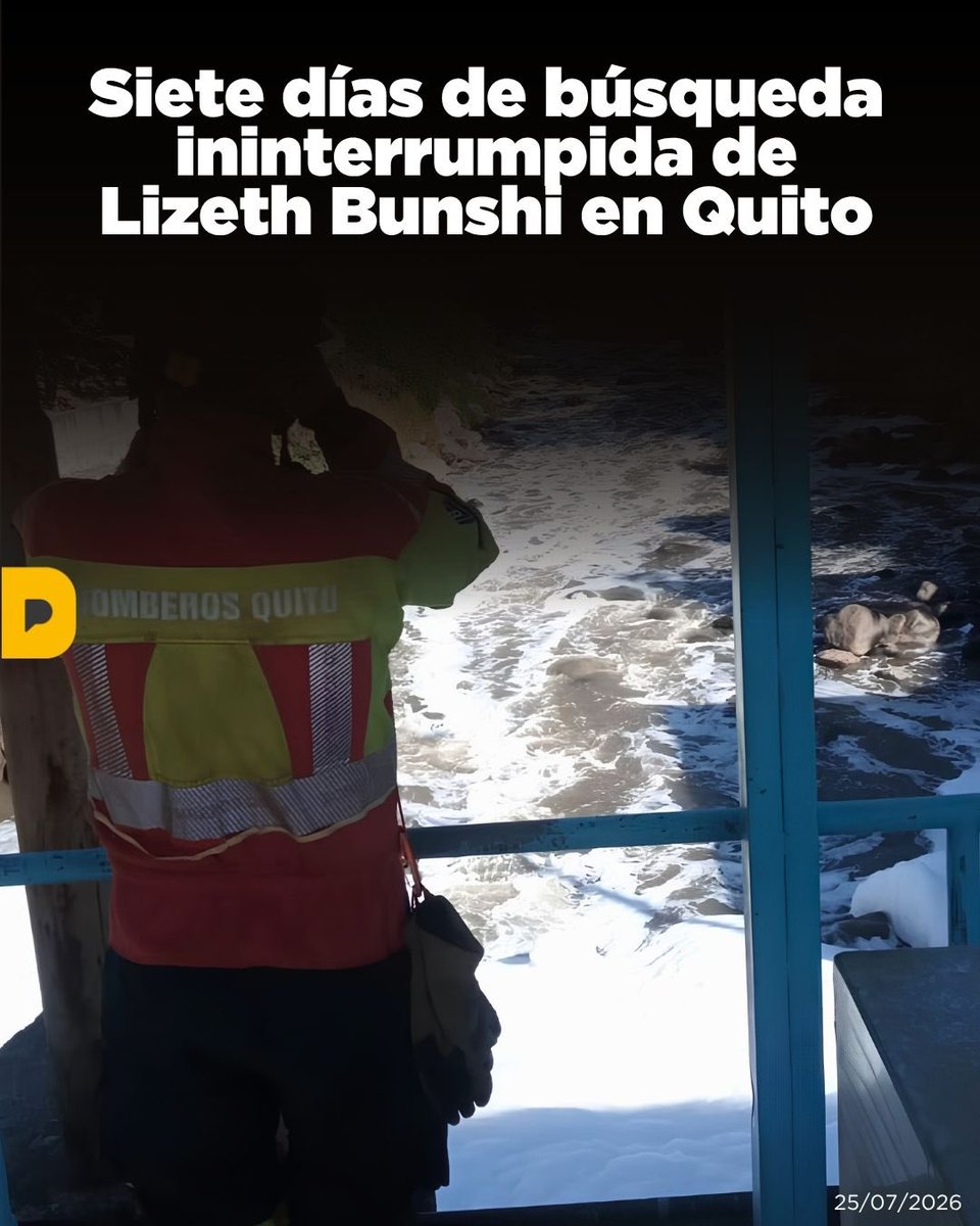LaPosta_Ecu's tweet photo. Bomberos Quito mantiene las labores de búsqueda de Lizeth Bunshi tras un requerimiento de la Fiscalía General del Estado. Con la Unidad de Aeronaves no Tripuladas y la Brigada de Rescate Acuático, los equipos ejecutan barridos técnicos coordinados en los sectores asignados. https://t.co/i2FYgYlVOD