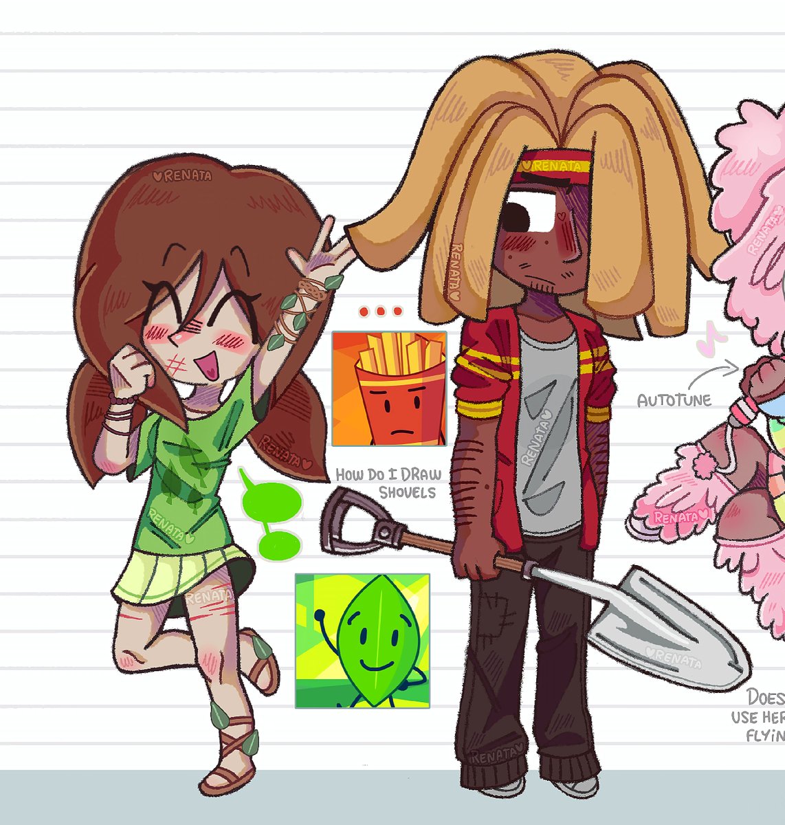 fannyxmarker's tweet photo. BFB gijinkas but some of them look really ugly qwq

[Tags]
#bfdi #bfb #osctwt https://t.co/SgtgCqJinH