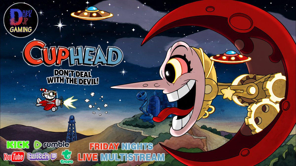 dark_djp's tweet photo. We Beat the Angry Flower but Now Crazy Moon Haunts Us | Co-Op | Cuphead https://t.co/cELYhZ8UB9 via @YouTube 
Now we have another boss that needs to be defeated while we are flying with planes. Check out both live streams of this game on YouTube @DarkDJPGaming https://t.co/dfxpBhl9MW