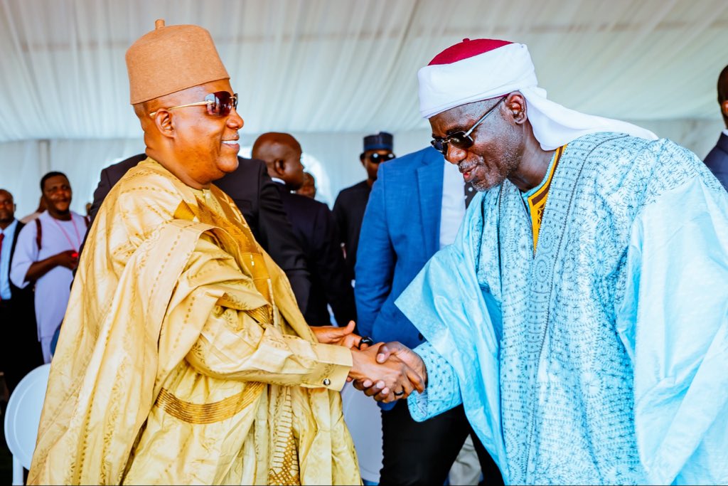 KashimSM's tweet photo. Earlier today, I attended the wedding reception of Aishatu Yusuf Buratai, daughter of former Chief of Army Staff, Lt. Gen. Tukur Buratai (rtd), and her husband, Malam Umar Abba Zoru, at Tukur and Tukur Farm, along the Abuja–Keffi Road, Nasarawa State.

In my remarks, I charged families and communities to promote the values of honesty, patience, and compassion, saying it is at home that these values are tested every day.

Our faith describes marriage as half of religion, and I have always understood why. It is at home that patience, honesty, and mercy are tested daily, far from the applause of strangers. Today, we celebrate Aishatu and Umar, and the families that raised them. Both households are known for service, discipline, and restraint.