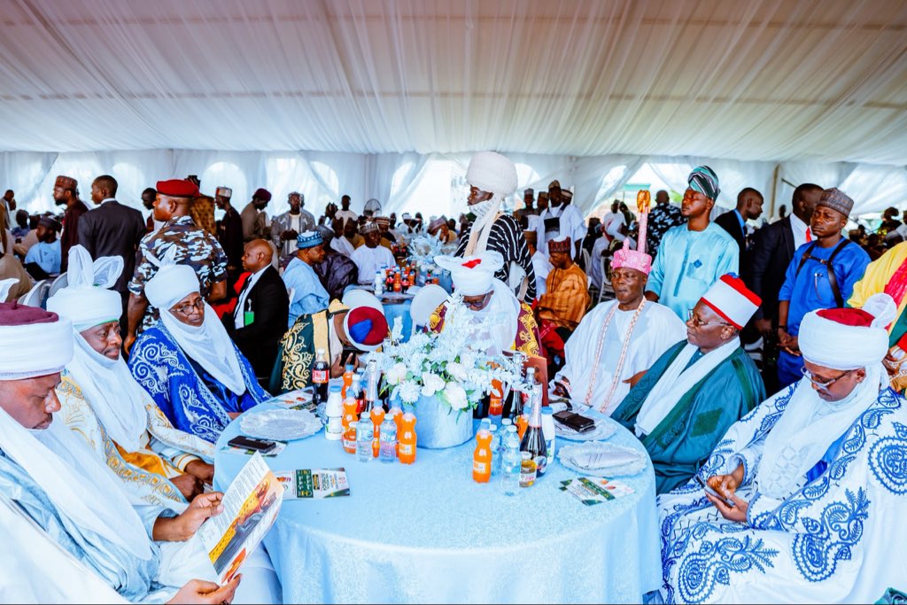 KashimSM's tweet photo. Earlier today, I attended the wedding reception of Aishatu Yusuf Buratai, daughter of former Chief of Army Staff, Lt. Gen. Tukur Buratai (rtd), and her husband, Malam Umar Abba Zoru, at Tukur and Tukur Farm, along the Abuja–Keffi Road, Nasarawa State.

In my remarks, I charged families and communities to promote the values of honesty, patience, and compassion, saying it is at home that these values are tested every day.

Our faith describes marriage as half of religion, and I have always understood why. It is at home that patience, honesty, and mercy are tested daily, far from the applause of strangers. Today, we celebrate Aishatu and Umar, and the families that raised them. Both households are known for service, discipline, and restraint.