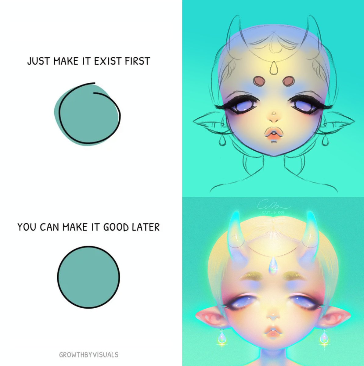 caitlinkoi_art's tweet photo. Make it exist first, you can make it good later https://t.co/oLbWKEDu6a