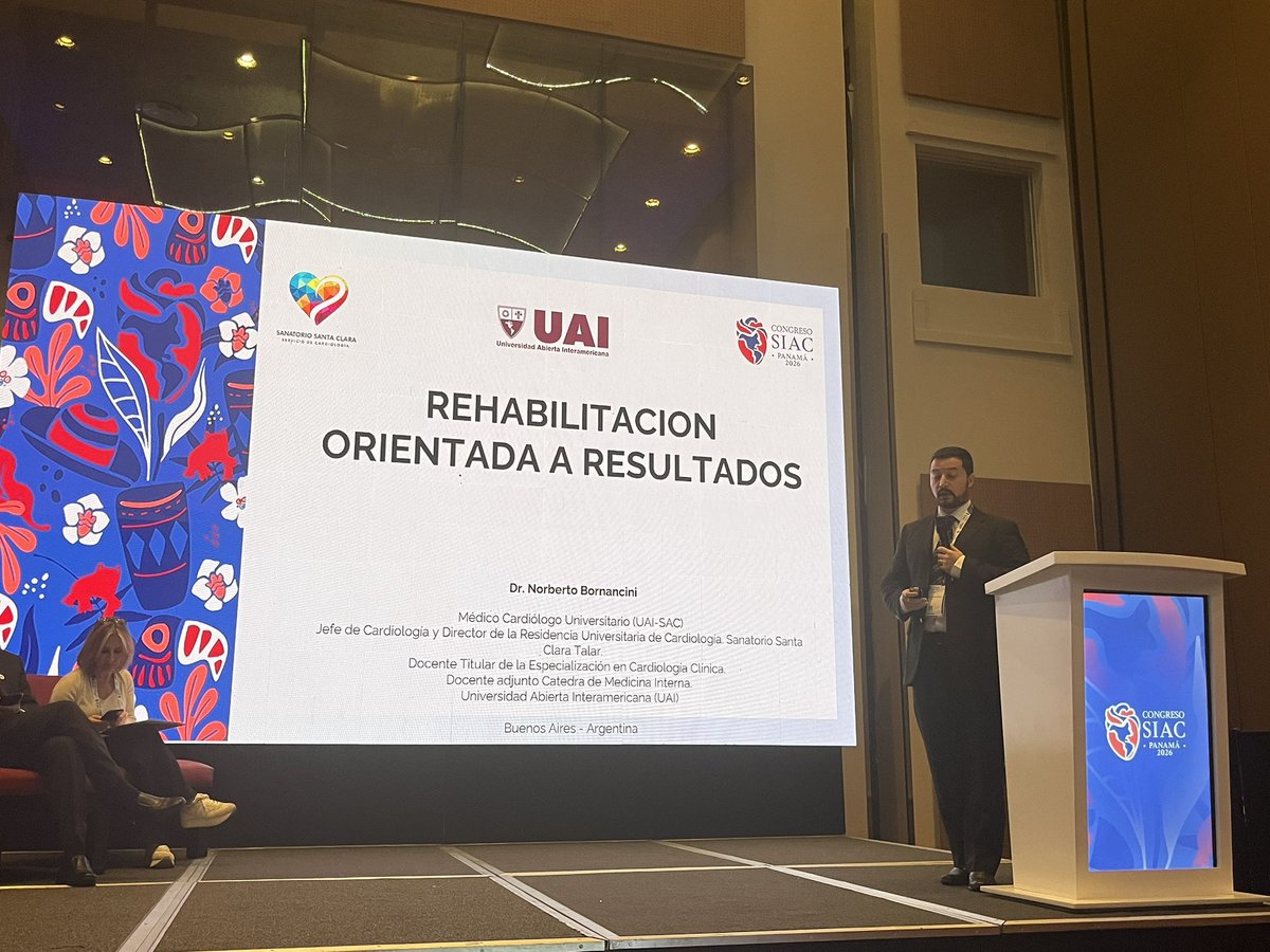 RehabCardSIAC's tweet photo. Consejo de Rehabilitación Cardiaca SIAC en el Congreso SIAC Panamá

Dr. Norberto Bornancini

RCV orientada a resultados

@ClaudiaAnchique @csanti4 @CardioBornan https://t.co/LF9ftFLUVE
