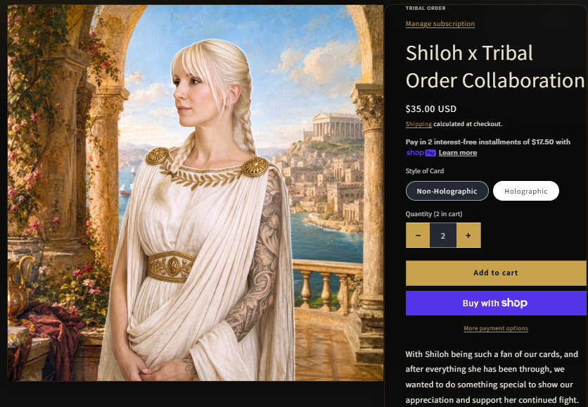 ShilohHendrixOG's tweet photo. Limited release and they’re on sale now for only 24 hours, then they’re gone forever! 50% of the profits go straight to Shiloh Hendrix!
Ordering 2 and Hosting a giveaway for 40 USD $Sol for you to buy one yourself!
Like, repost and reply your @solana address, Ends in 12 hours! https://t.co/PNq8llTSDm