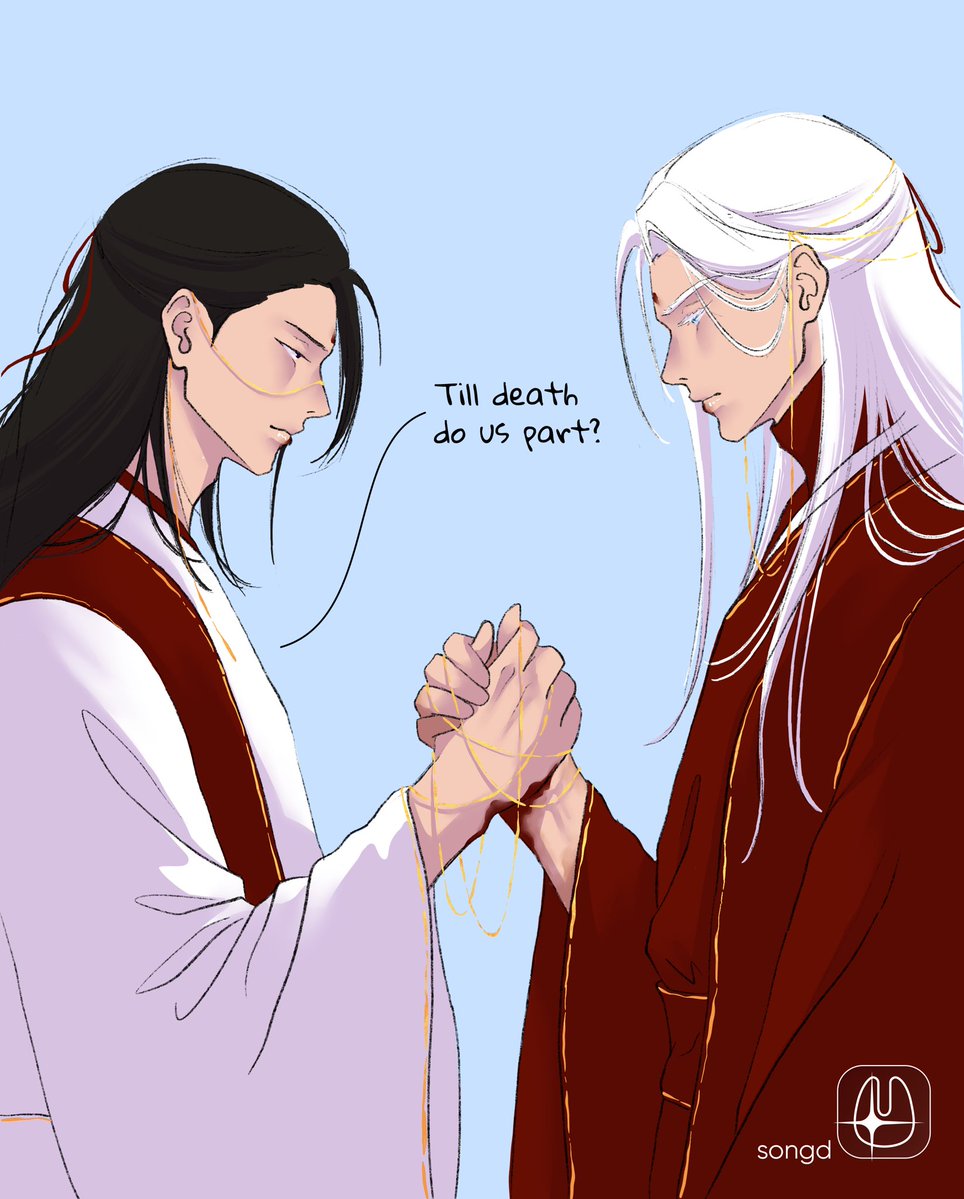 songd_jpg's tweet photo. What if Satoru was a Targaryen and Suguru was a Stark? 🐉🐺

Part 15! Do you want to know what Satoru and Suguru said to each other while Yuta was marrying them? 😌

#art #artistoftwitter #satosugu #jujutsukaisen #gameofthrones #satorugojo #sugurugetou #bl #yaoi #au https://t.co/KSCpC5vfKe