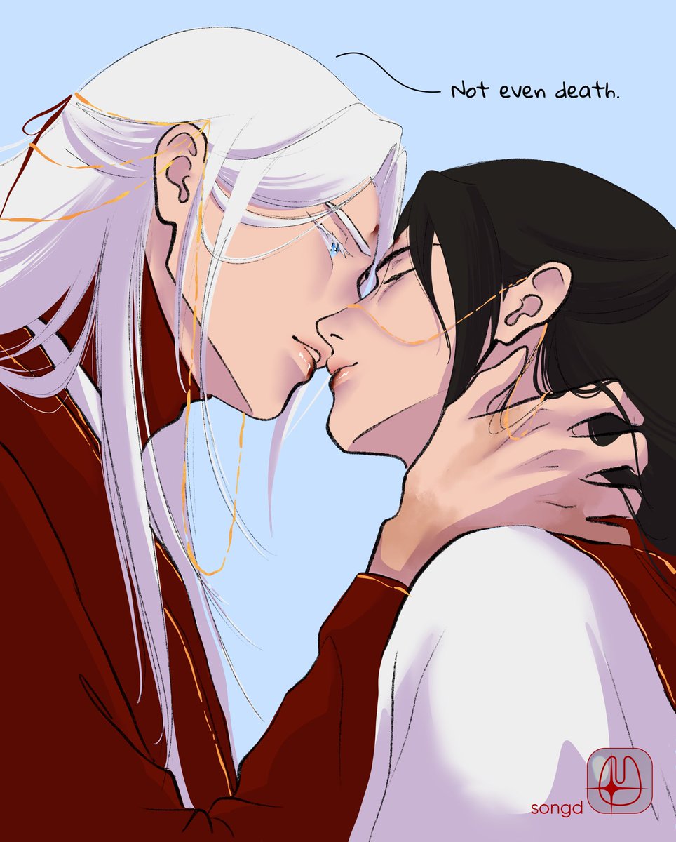 songd_jpg's tweet photo. What if Satoru was a Targaryen and Suguru was a Stark? 🐉🐺

Part 15! Do you want to know what Satoru and Suguru said to each other while Yuta was marrying them? 😌

#art #artistoftwitter #satosugu #jujutsukaisen #gameofthrones #satorugojo #sugurugetou #bl #yaoi #au https://t.co/KSCpC5vfKe