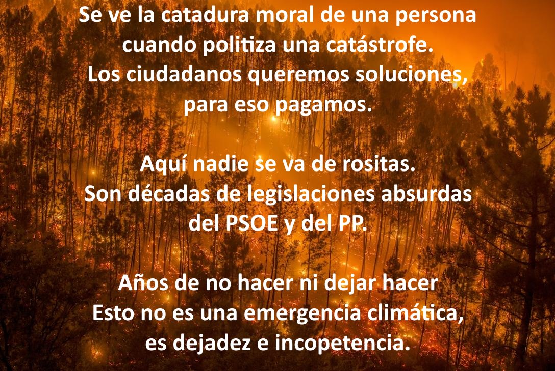 raistlin_666's tweet photo. @contigopsoe1 #ifsierraoeste #IncendiosForestalesEspaña #IFBurgohondo #ArdeMadrid #Avila #Madrid

El tiempo pondrá a cada uno en su sitio, y me temo que el vuestro estará entre las ratas. https://t.co/HA69Plw2PB