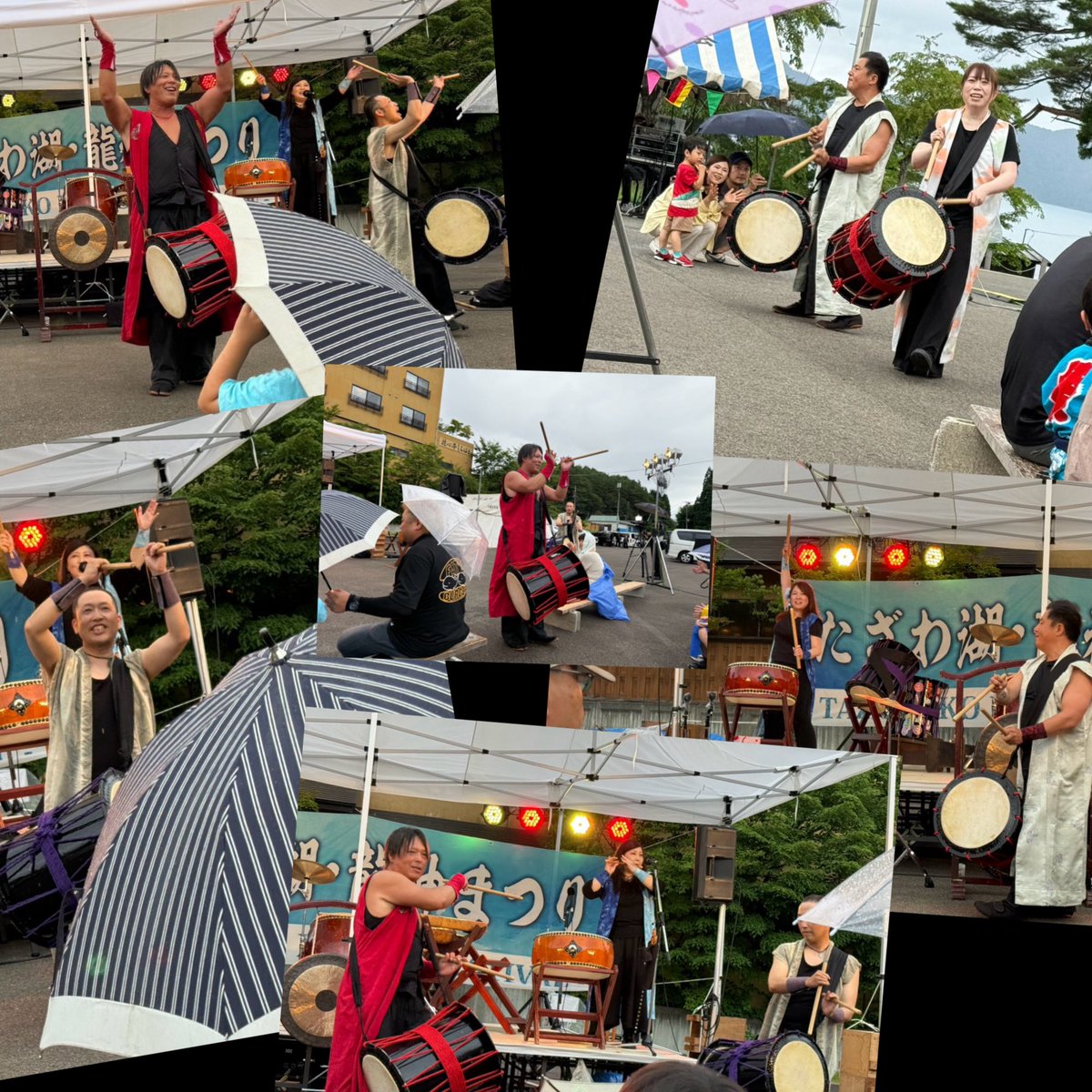 stream2924's tweet photo. 7/25（土）たざわ湖龍神祭り①
田沢湖龍神太鼓は無事に演奏を終えることが出来ました✨️
 #たざわ湖龍神祭り #キャミソールブラザーズ #田沢湖龍神太鼓 https://t.co/wpreLQ1s7D