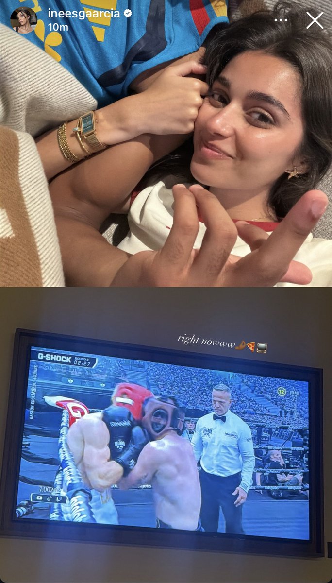 AccessYamal's tweet photo. 🚨📲 | Inés García (Lamine Yamal’s girlfriend) via IG: "right nowww🤌🏾🍕📺" https://t.co/IK9ObyDOCF