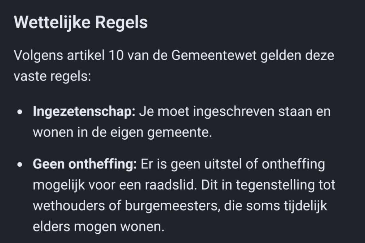 DalesGeert63675's tweet photo. Al op 27 mei jl. kon burgemeester Halsema weten dat Tofik Dibi geen lid van de Amsterdamse gemeenteraad meer mocht zijn. Art. 10 van de Gemeentewet is er glashelder over. Maar per heden 25/7/26 staat Dibi nog steeds genoteerd als raadslid. Twee maanden illegaal dus al. Is de burgemeester te druk met de wereldpolitiek en met 'kwiers', of kent ze de gemeentewet niet? Ze heeft er geen woord aan gewijd @marcelvink888 en @schrijver van @telegraaf. En waar zijn @at5 en @parool??