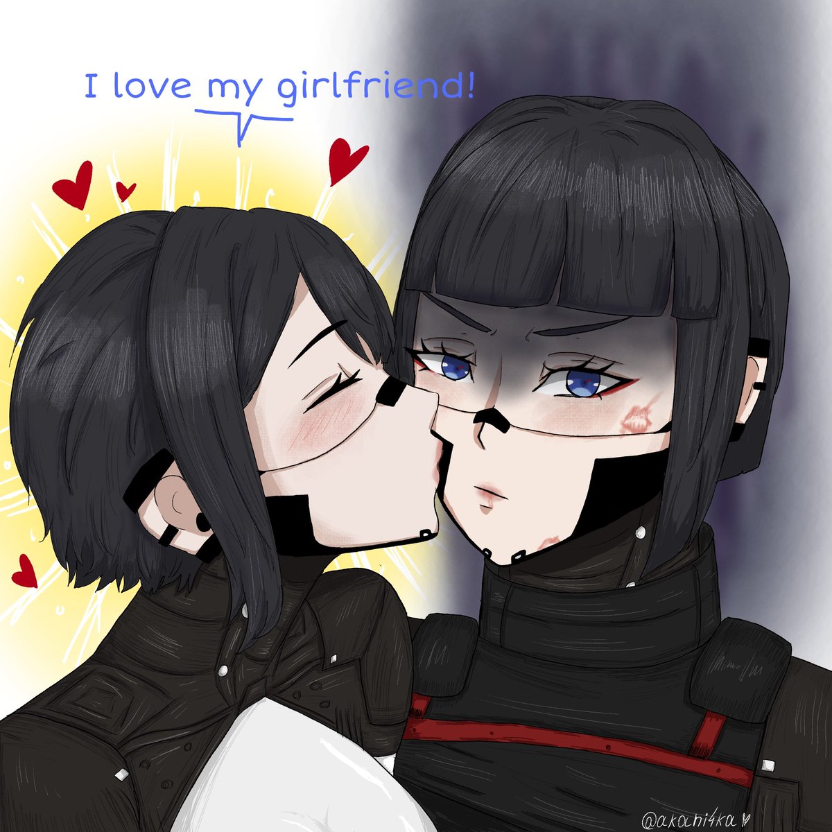 Akani4ka's tweet photo. 💋

#SIGNALIS #signalisart #art #yuri #Star #Eule https://t.co/eFYveKDuOg