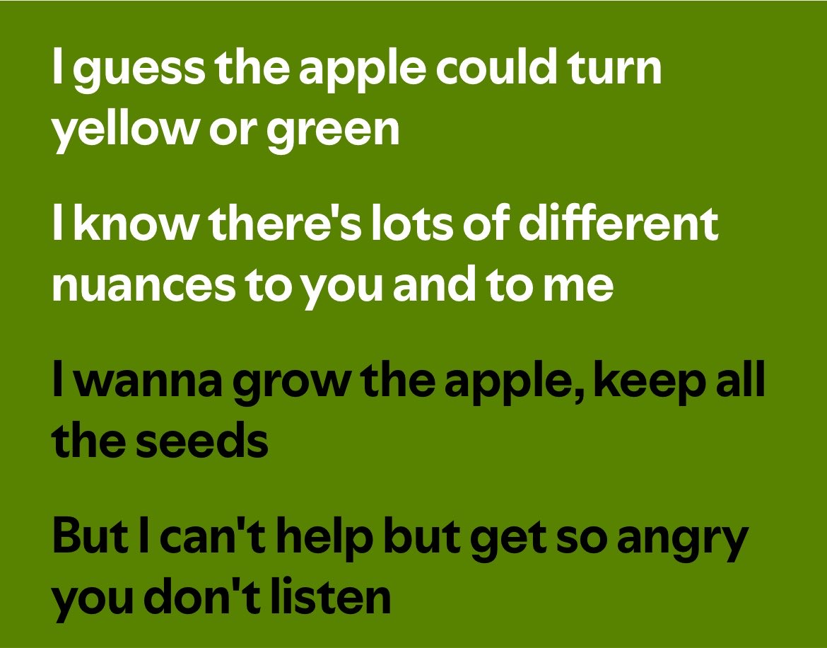 blahoftheblah's tweet photo. listen LISTEN i am annoying about pop refs but u cant tell me apple cannot apply to the vinsmokes i mean ITS THE ENTIRE FUCKING SONG (i guess it’s more a reiju pov, maybe sanji but holy shit) https://t.co/Ow15fGZDZG