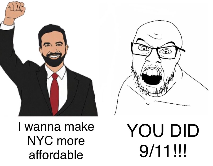 marionumber4's tweet photo. Bigot losers when Zohran Mamdani does literally anything https://t.co/kTMpUlfp8Y