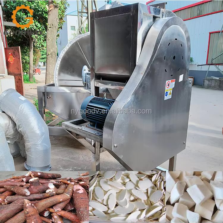 Denisontsekohol's tweet photo. I saw this cassava chips production machine.

The complete line does the following,

✍🏻Peel the cassava 
✍🏻Wash the cassava 
✍🏻Slice the cassava 
✍🏻Dry the cassava 

So, instead of depending on the sun 100% to dry your cassava which is only possible during dry season, you can be working all year round.

Many Chinese companies that buy cassava here in Nigeria prefer dried chips but it is difficult to get it all year round.

Not too long, we got an export deal for dried cassava chips but couldn’t sign it.

Why? It is raining season here in Nigeria. 

If we take such deal, we will have quality and consistency issues. And it will lead to loss.

Buying and installing such processing line will help you meet buyers demand and earn money consistently from cassava.

Recently, a ton of dried cassava chips is N170,000 and fresh cassava is N50,000 only.

This is opportunity for you to come and make money from value addition.

Farmers have cassava available to supply to you. Just dry and sell.

Opportunities are plenty here in Agriculture.

#BillionaireFarmer