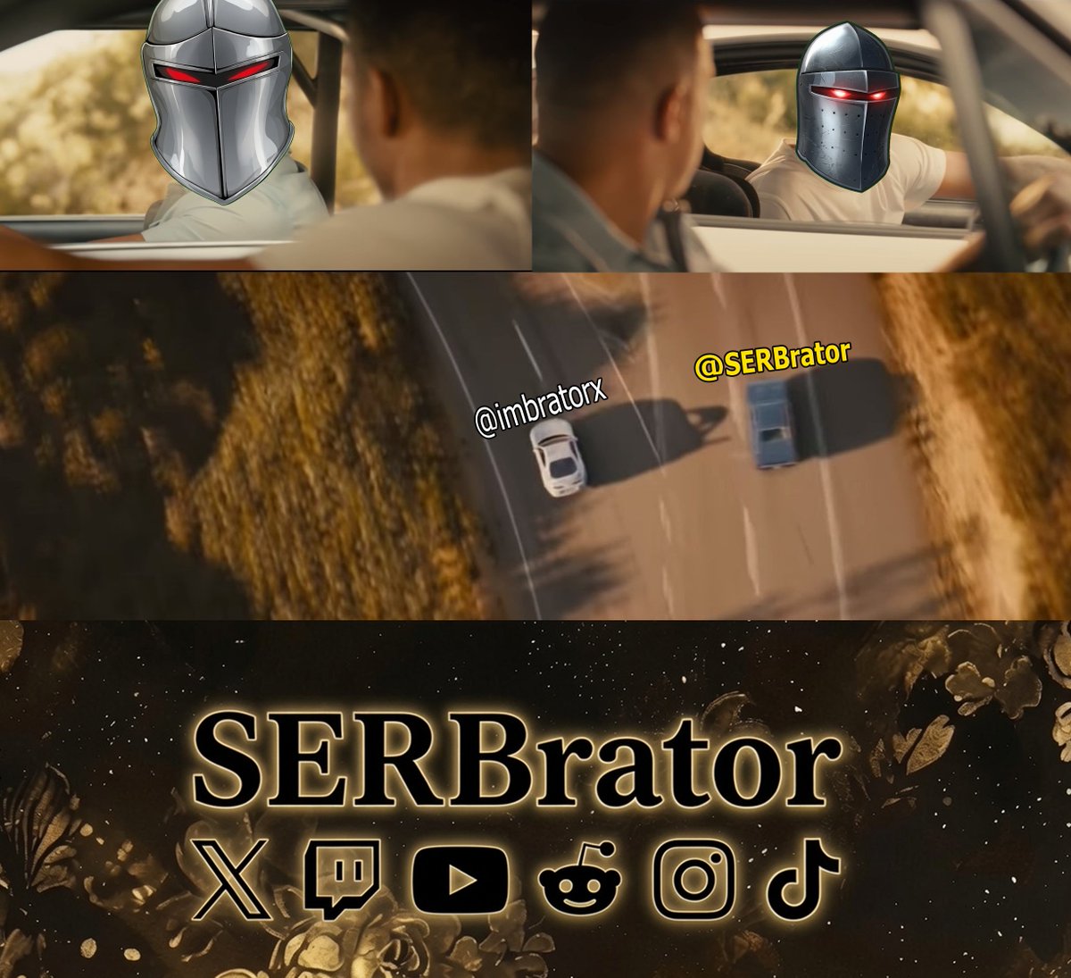 SERBrator's tweet photo. 🚨Huge Announcement🚨

❗️ImbratorX no longer exists❗️

⚔️Long live @SERBrator  ! ⚔️

🔶1. Why? 

When I created this account, I never intended to become a content creator. I was just a random Twitter anon with a loud mouth. Content Creation has surprisingly been a really humbling experience though. It's made me want to take this seriously: to become a better version of myself and to share my own voice in this ocean of creators, because I actually have my own angles, thoughts and ideas to bring.

With over 5,000 combined followers gained in a short amount of time, I want to be a positive but critically honest creator who's not shy to be truthful to his audience, while still making sure the companies that work with me feel safe partnering up with my brand.

🔶2. What's changing?

Almost nothing... I already have a great audience and I'm constantly humbled by their greatness and support which has already had a great positive impact on my person. 

Right now, the only change is the username which will slowly start rolling out over all socials. Starting with X today. 

🔶3. The future?

Who knows? Still prioritizing anonymity right now though. Face reveal at 10K Twitch followers?😂

Goals right now are: 

✅Focus on growing my YouTube channel. I have released a brand new video today showing what type of content you can expect from me on the main channel on a biweekly to monthly basis. https://t.co/fceo5qhoyJ

Improvements are ongoing as I navigate the challenges of becoming a Content Creator with summer plans. 

✅Monetizing X: We're actually less than 70 verified followers away from monetization. We were 250 away a month ago.

✅Continue growing on Twitch: already Affiliated, and not in a hurry to get partner. I just don't have the time right now to dedicate myself full-time to Content Creation. The schedule is 2 streams per week on Twitch, and a third optional one on Kick. 

🔶4. Special Thanks!

Individual success is possible but I believe that making friends and partners should be part of any Creator's journey as that in itself is a big success.

🔹Creators: PMS Jordan, Those TG,  The winner of my first ever giveaway (Crimson Desert): Ecstatic Shadow -who now moderates my most important socials-, Kai_zen78 for the many tips, and the many great people I've met over the years!

🔹Companies: Massive thanks to Ryan Hill & CI Games, Kamil Jastrzębski & Bloober Team, IO Interactive, & more to come! 

Thanks also goes to Crimson Desert for pushing me towards CC as well as 007 First Light for making me want to stream. 

👑Massive thanks for people who have supported me throughout this journey. That includes all 20+ of you who subscribed on Twitch, and the 5000 combined Battalion members across socials. You already know I give back to all of you whenever I have the chance haha.

🔶If you’re already part of the Battalion, drop a⚔️or♻️ so the rest of the timeline sees the new flag.