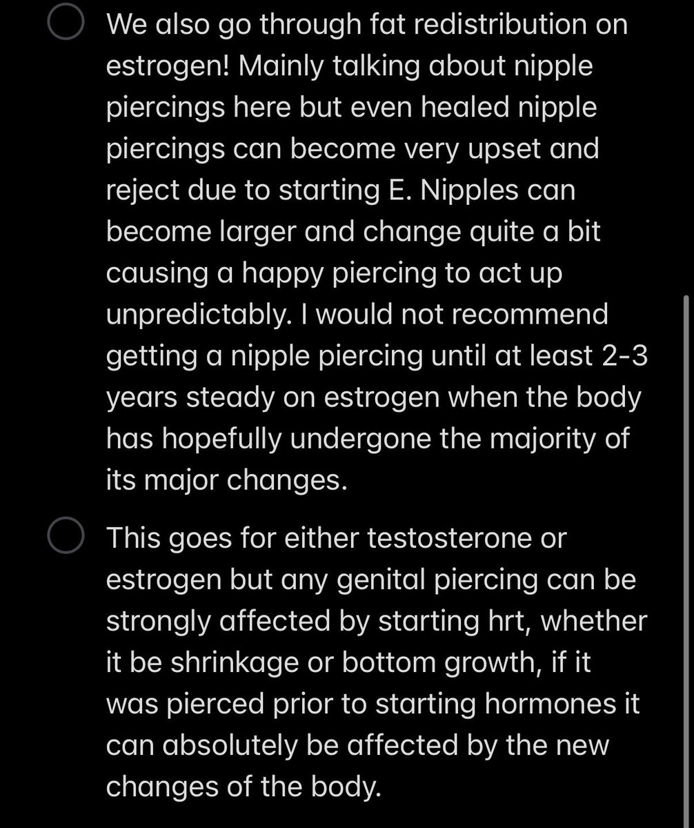 pvncture_ritual's tweet photo. Hrt and body piercings, estrogen edition 🖤 https://t.co/E1lJTwP1Qz