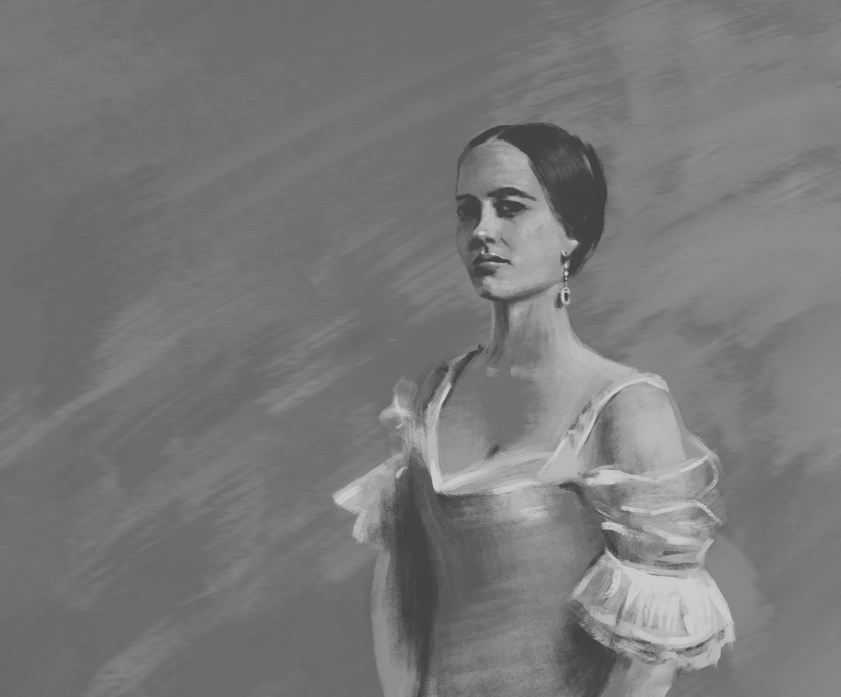 sirencoding's tweet photo. 今天的绘画练习。
左：起稿  右：结束

 #Procreate #Sketch https://t.co/zsIpSASIOw