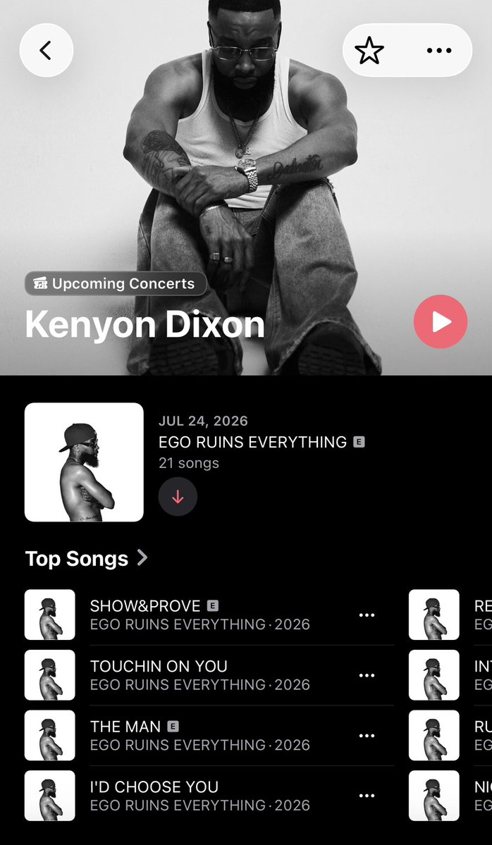 kennygotsoul's tweet photo. My new album #EGORUINSEVERYTHING is out now everywhere! If you love R&amp;B, go blast it all weekend and celebrate with me 🍾 https://t.co/ToV1LVOqda