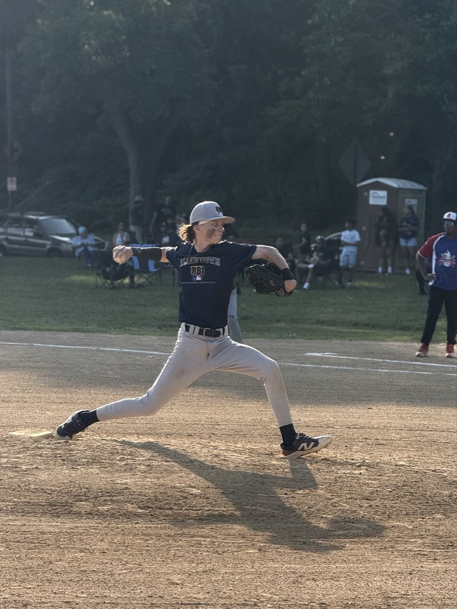 MLecause's tweet photo. this was about a month ago, I got to finally pitch in a live game since my last injury. I threw 2.1 innings 0 earned runs, with 5K’s out of the 6 batters I faced. @baseballdieruff @EastPennConf18 #epc #baseball #epcbaseball #highschoolball #summerball #eastallentownrbi https://t.co/W7mLUHS0ou