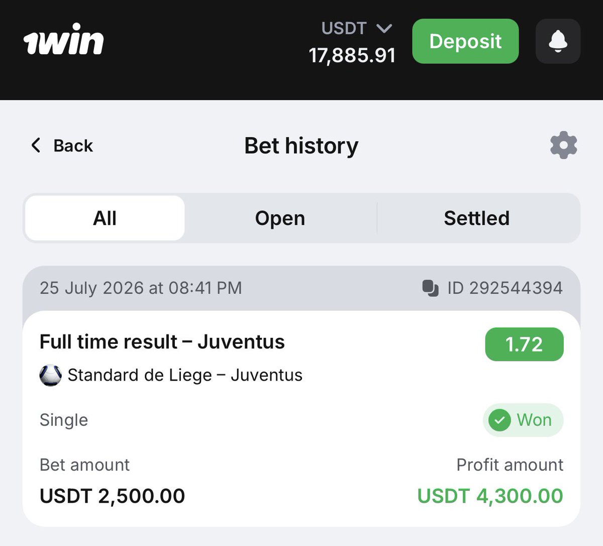 spidergamles's tweet photo. Victory! Juventus took it 1-0 ⚽️🔥 I knew all along this bet was going to hit, no doubt! https://t.co/1ft5GkYYH1