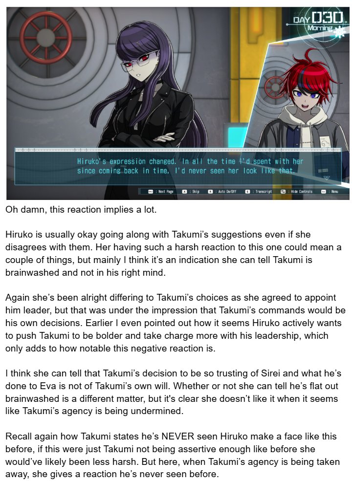 KizzityKaito's tweet photo. Analyzing Hiruko's reaction to Takumi trusting Sirei
#hundred_line https://t.co/6XsebUdco4
