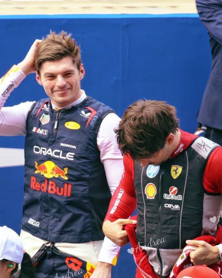 aliceveil's tweet photo. Max and Charles during the national anthem completion https://t.co/C8CR0qaNZs