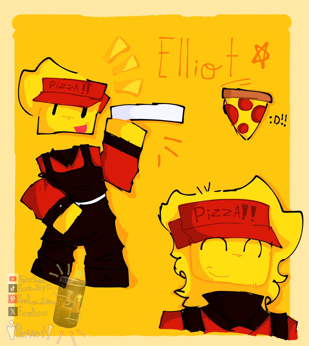 FanyDans's tweet photo. Fanart de Elliot/Pizza guy!!! #Roblox #Elliot https://t.co/L8upPqZOeu