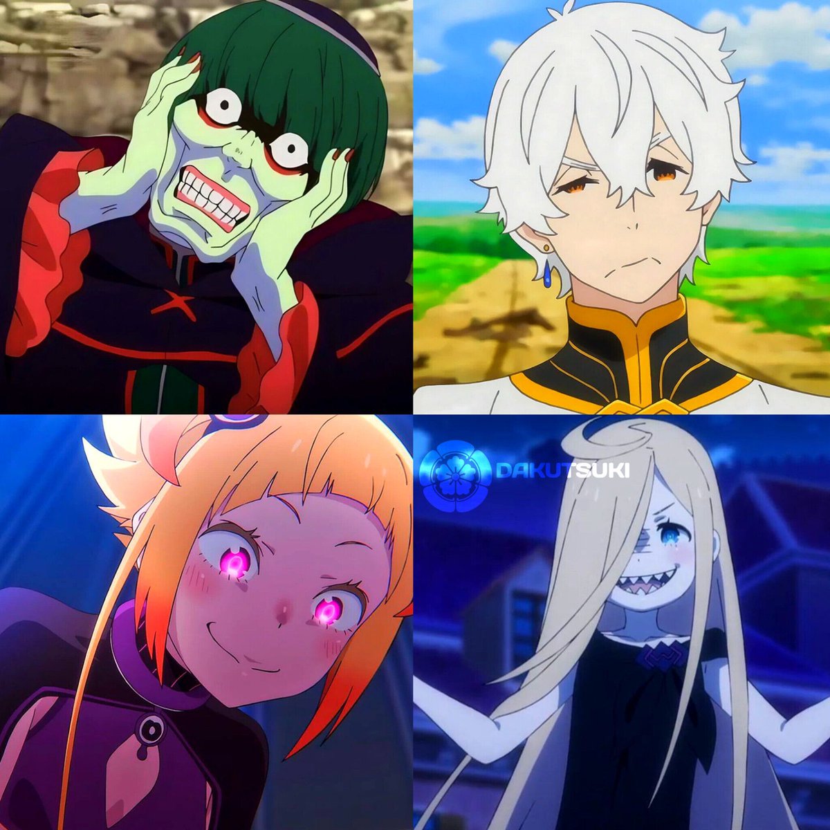 dakutsuki's tweet photo. Which of these 4 would be better to encounter on your first day https://t.co/7xKAagIHuI
