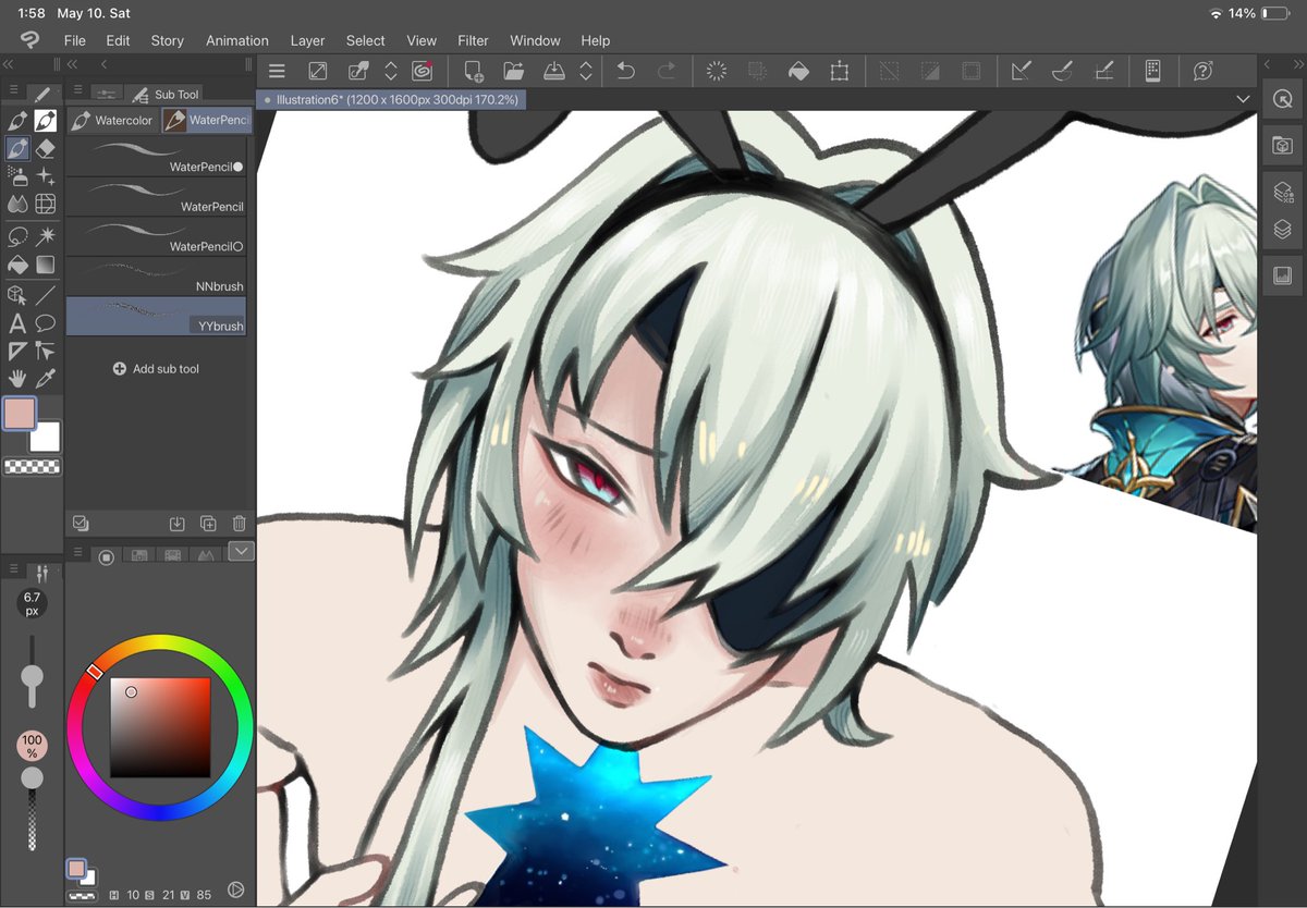 kiseahn's tweet photo. Professor?!

Throwback to when I had CSP free trial T_T I would love to use it again so I would be thankful if you can visit my Patreon or Kofi!!
We will get there ദ്ദി(˵ •̀ ᴗ - ˵ ) ✧

#anaxa #fanart #nfsw https://t.co/sfDOOBqyTb