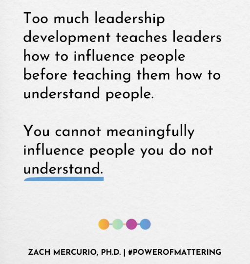 EverRiseData's tweet photo. “You cannot meaningfully influence people you do not understand.” So how do you know you understand the people you lead?

Ask. Listen. Measure.

Leadership data turns assumptions into understanding—and understanding into action.

#LeadershipDevelopment #LeadershipData #EverRise https://t.co/Cm7j7adXc9