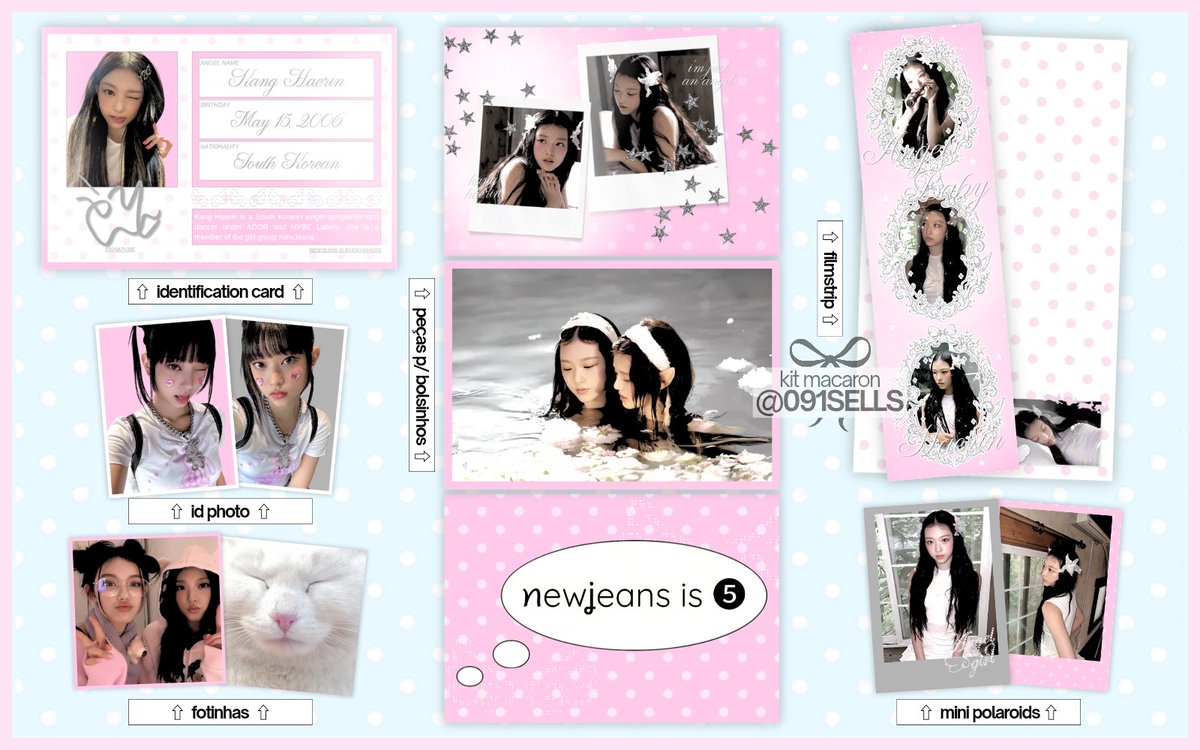 091sells's tweet photo. kit macaron - haerin (new jeans) ⭐️🍀🩷🐈 https://t.co/4vXn5CcqRk