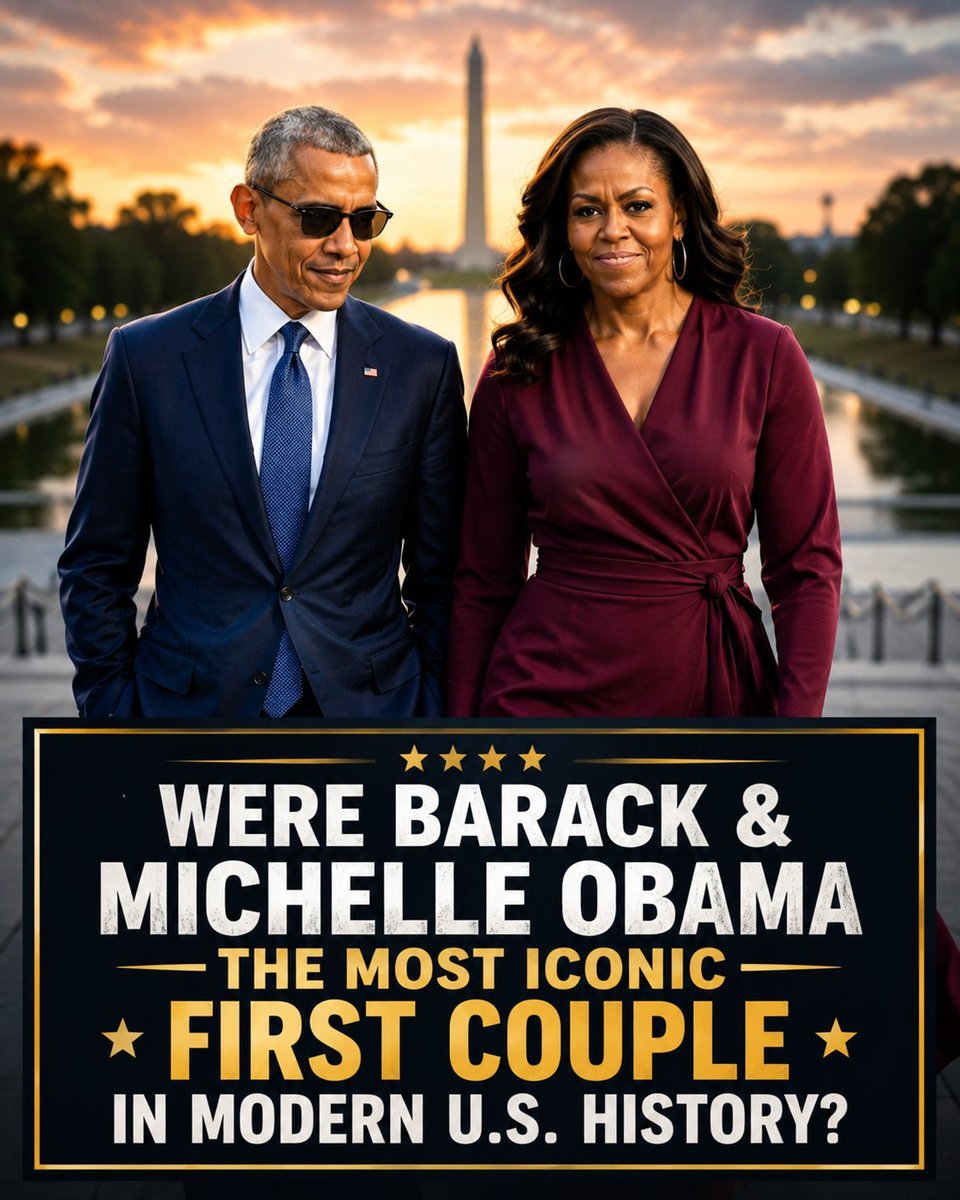 ElonBeyondX's tweet photo. The Obamas continue to spark debate years later. 

Do they deserve the title of America's most iconic First Couple? 🤔🇺🇸

A) Yes 🟢 

B) No 🔴 https://t.co/8BWKJPpybv