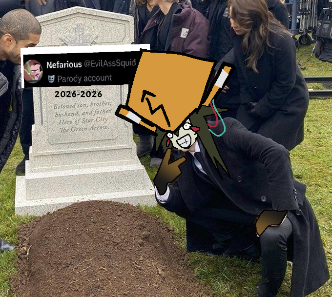 Manglarx_masida's tweet photo. Evilasssquid is dead, I'm the better Nefarious fan.
#rocketmonkeys https://t.co/LcSECrTMDT