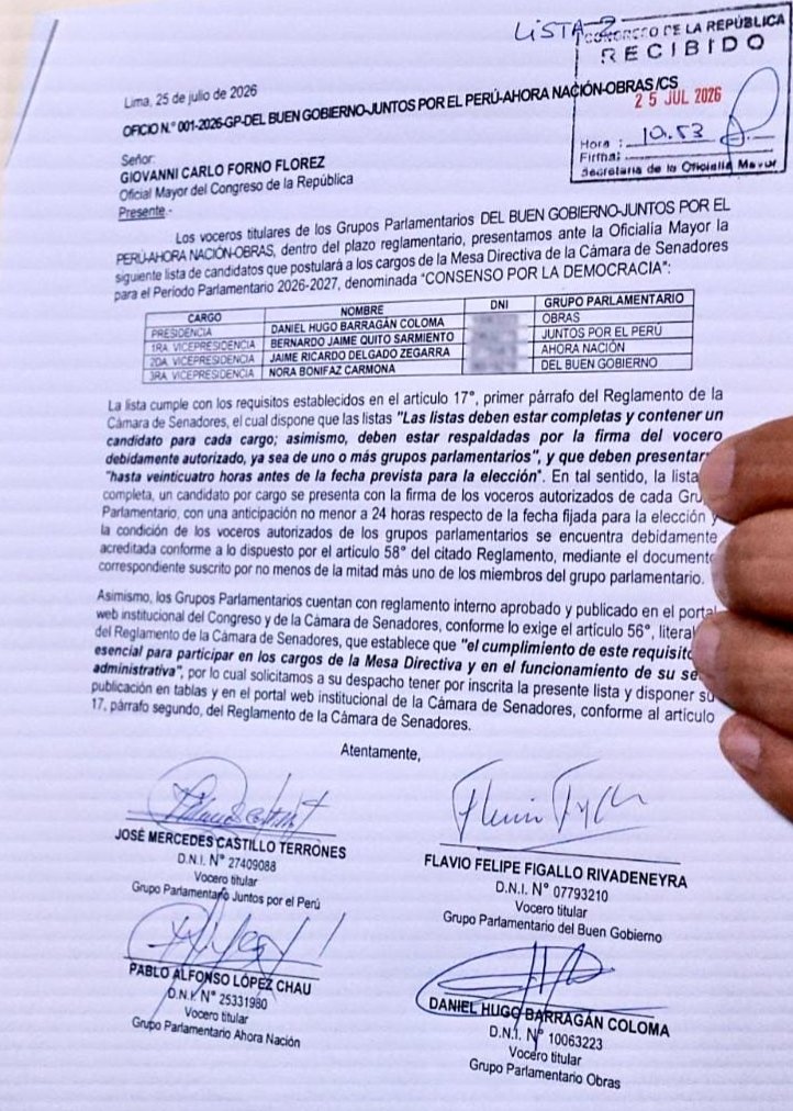 IndiraHuilca's tweet photo. Frente al fujimorismo, nuestra primera tarea como oposición es derogar las leyes pro crimen, pro impunidad, anti derechos y aquellas que vulneran el equilibrio de poderes. Quienes conduzcan las cámaras deben ser legisladores capaces de priorizar las necesidades de la ciudadanía, y no sus intereses partidarios ni privados.

Por eso, dada la composición del Congreso, nos propusimos avanzar como un sólo bloque, sumando entre bancadas. Las listas que presentamos hoy para conformar las Mesas Directivas de Senadores y de Diputados son fruto de esa voluntad.