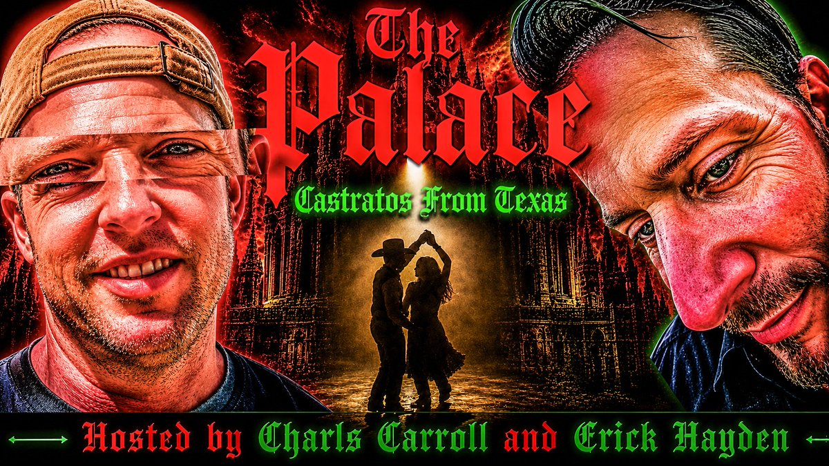 mirthpalace's tweet photo. SZN534 "Castratos From Texas"

@goodcharls @RealCEOErick

Video: https://t.co/Y9ot0o6xlI

Audio: https://t.co/Sl7zJRPP0o

#thepalaceshow #thepalace #charlscarroll #erickhayden #mde https://t.co/ERFCM5j3Gw