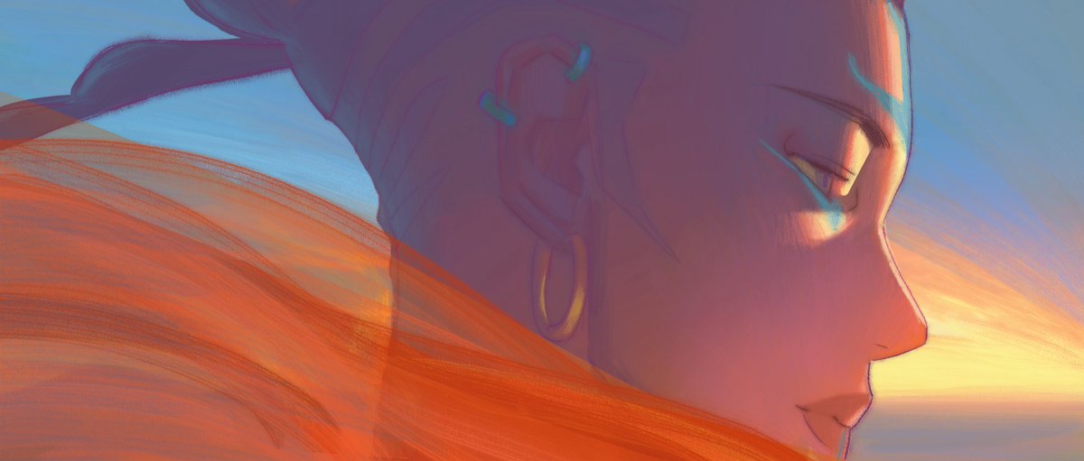Chuwenjie's tweet photo. These are the very first paintings I made for Avatar Aang. I designed the art style for the Sonam and Tagah scenes throughout the film! https://t.co/udE3vAvec4