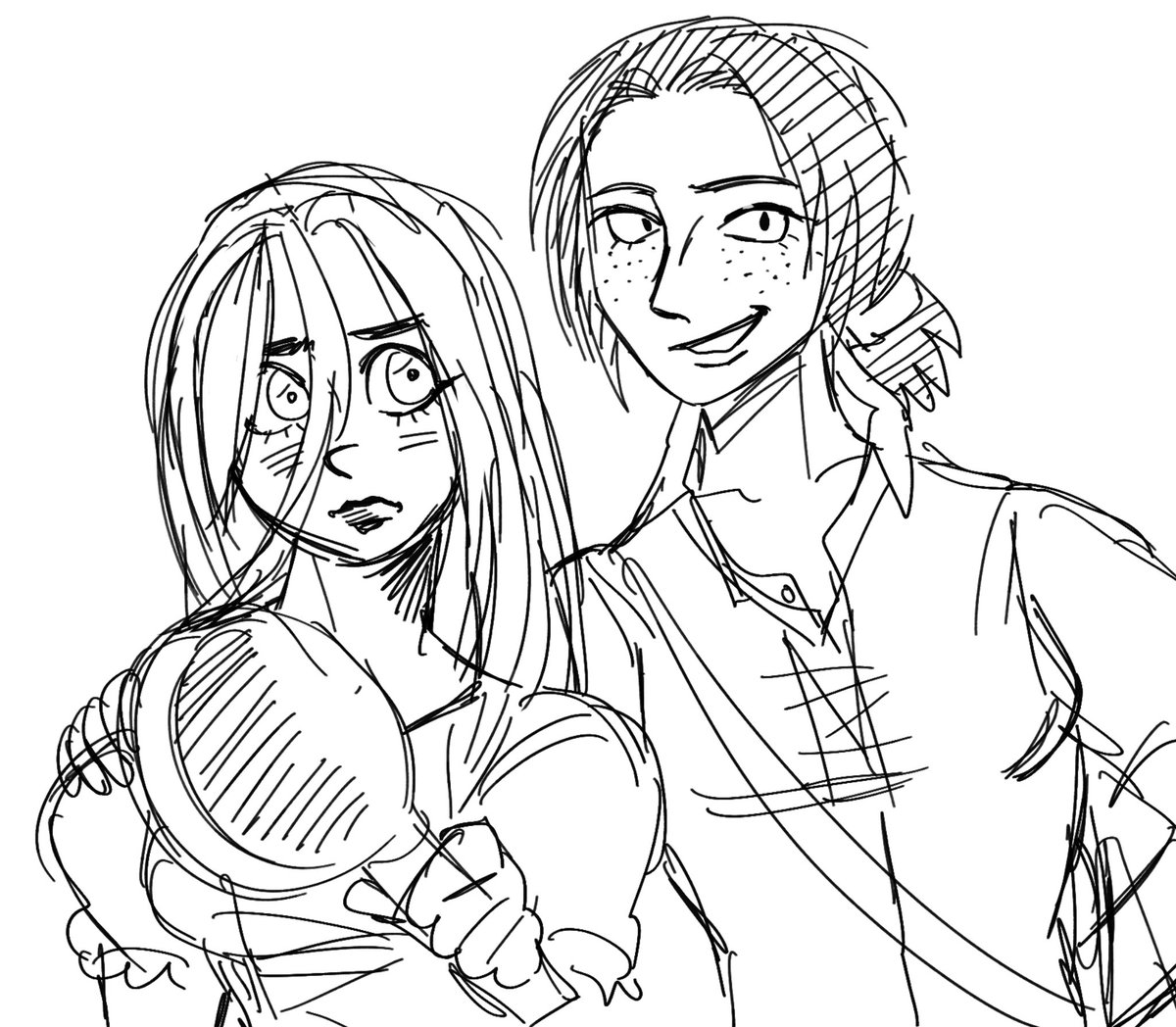 fartdeco_'s tweet photo. yumihisu tangled au this has prolly been done https://t.co/yYi5S2tWB7