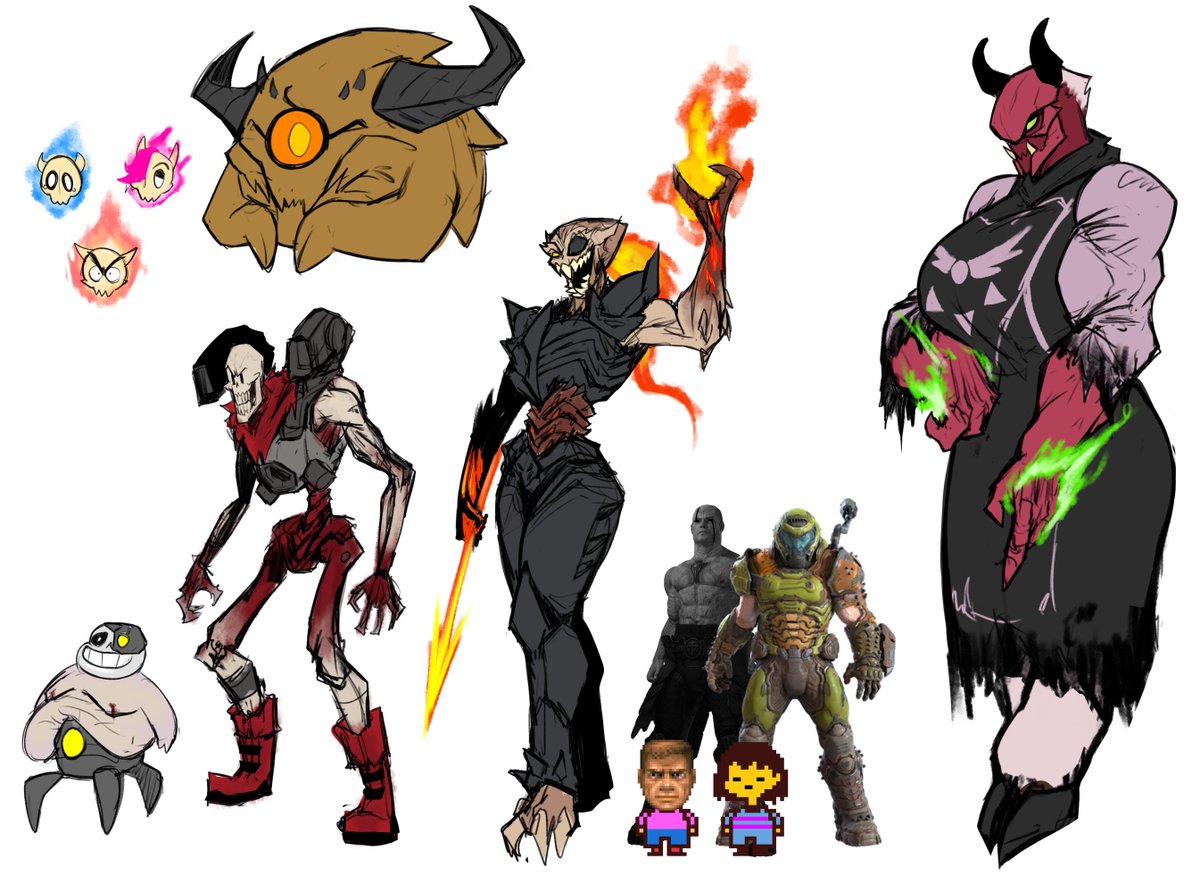 FatSurvival's tweet photo. Wanted to mix two of my current fixations for fun
For old times sakes in a way

#doom #undertale https://t.co/etpLvfCNz8