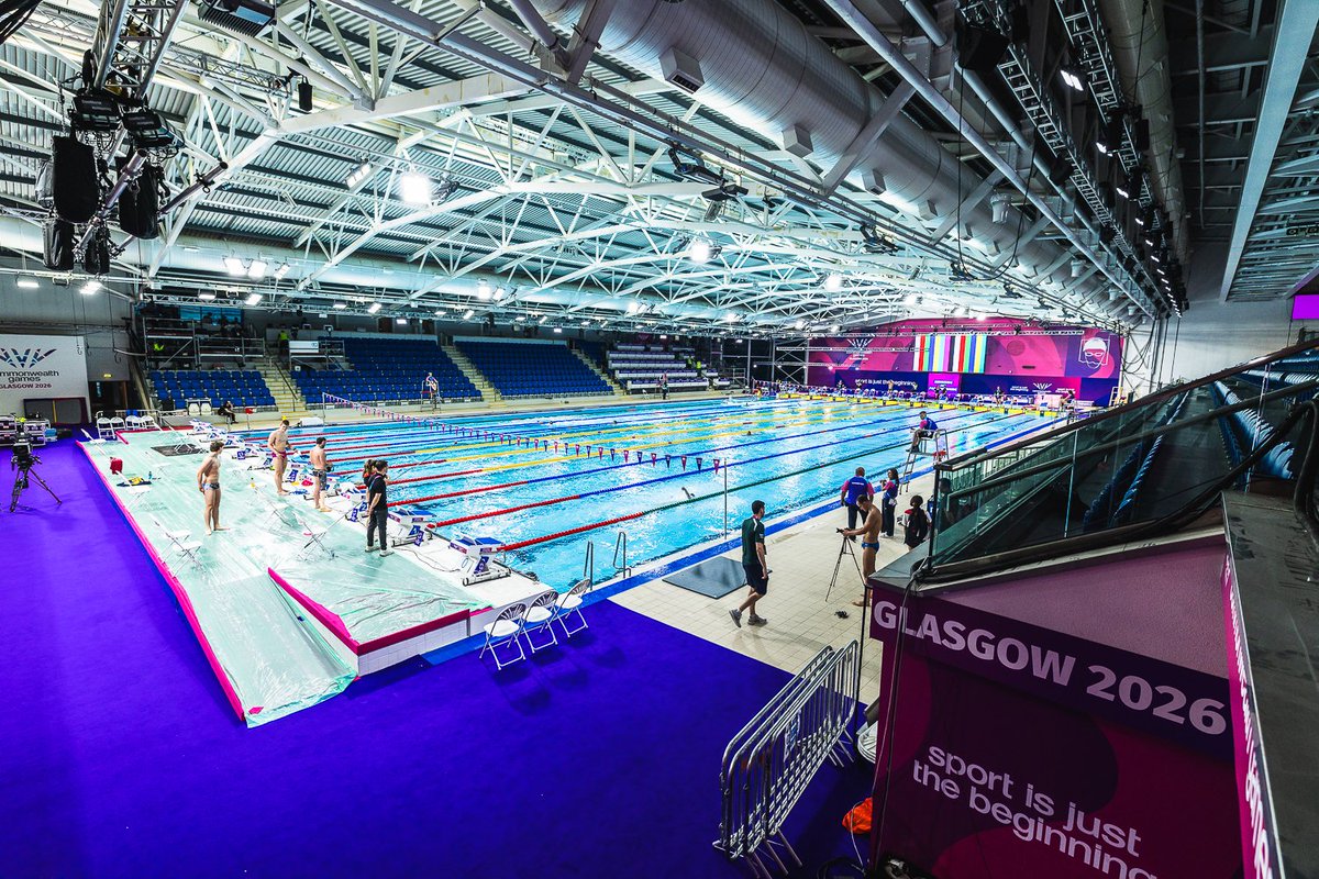 AlexF1BCL's tweet photo. The 2026 Glasgow Commonwealth Games swimming centre vs the 2012 London Olympics swimming centre...#London2012 #Olympics #Glasgow2026 #CommonwealthGames https://t.co/bVjDwzQyEt