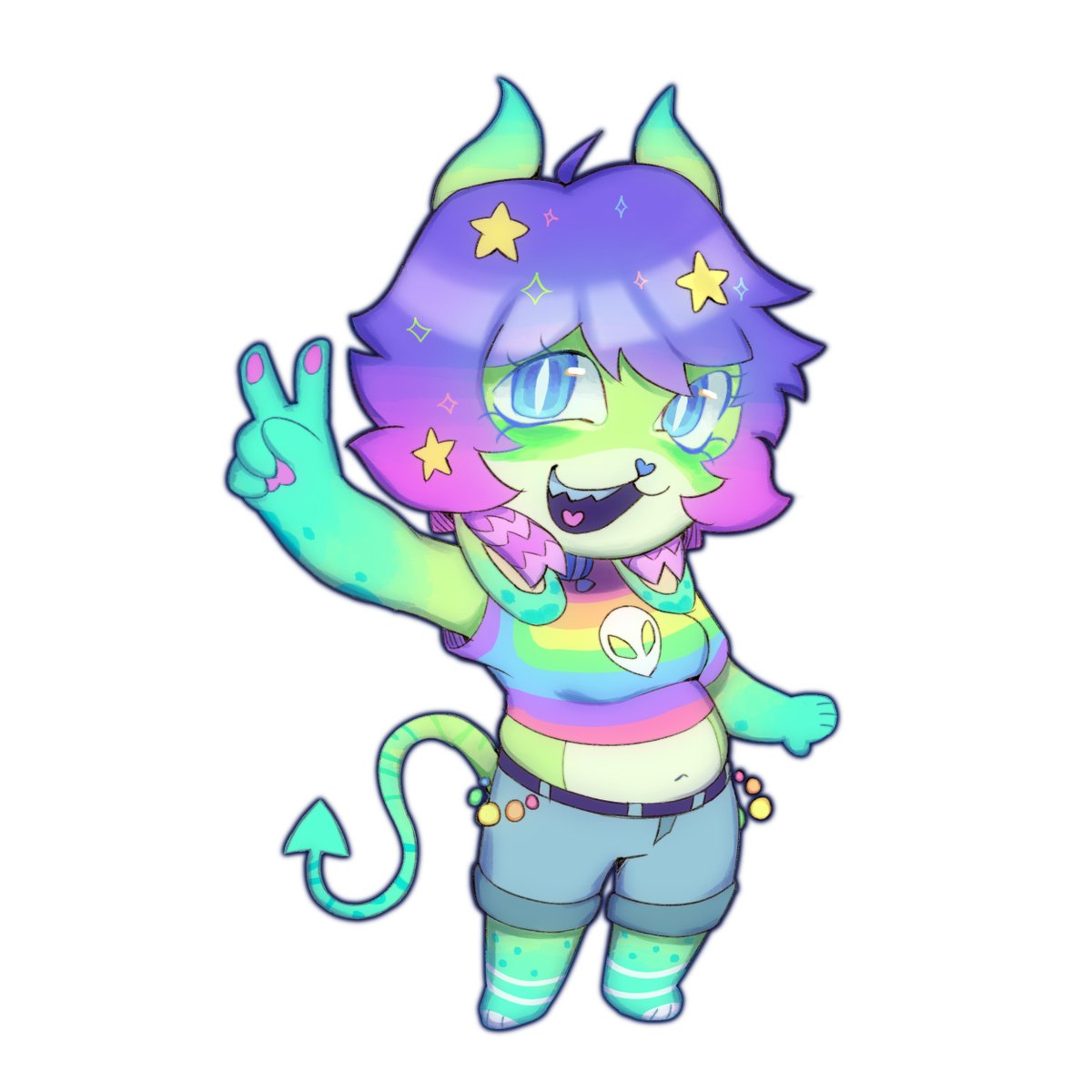 ztupid_alien's tweet photo. attack for @k0koch0 
#artfight2026ㅤ https://t.co/5HZJ0LSPUO