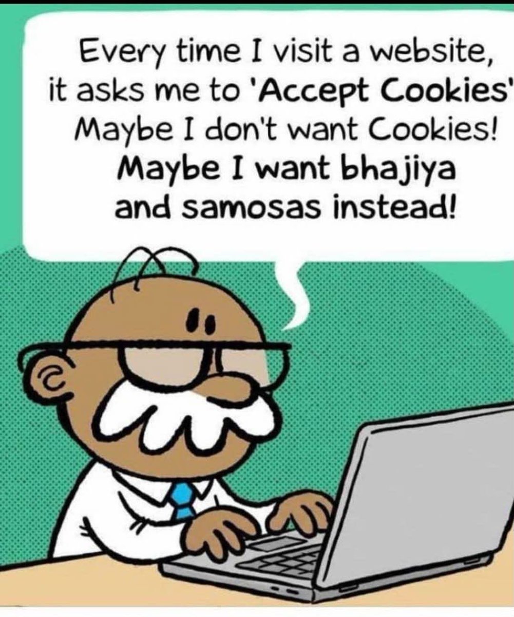 SanjayBDalal's tweet photo. Itβs time to retire the cookies π
#weekendhumor https://t.co/hoTSuYpNY1