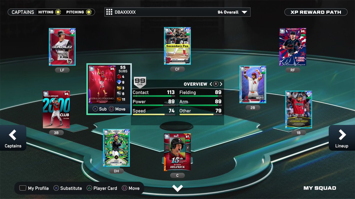 DatBoiDayDay31's tweet photo. @MLBTheShow 🐍 Sssssssssssssss 🐍  #Dbacks  

Please give us more pitchers @MLBTheShow 🐍 https://t.co/1YI4M8nJN4